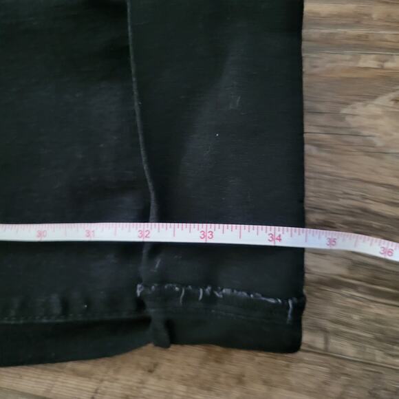 Monkey Ride Black Skinny Jeans Women’s Size 17 Cuffed Ankle Stretch Denim - Picture 8 of 9